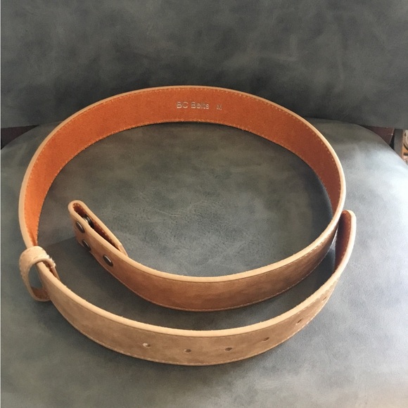 BC Belts Accessories - Brown Suede Leather Women's Belt